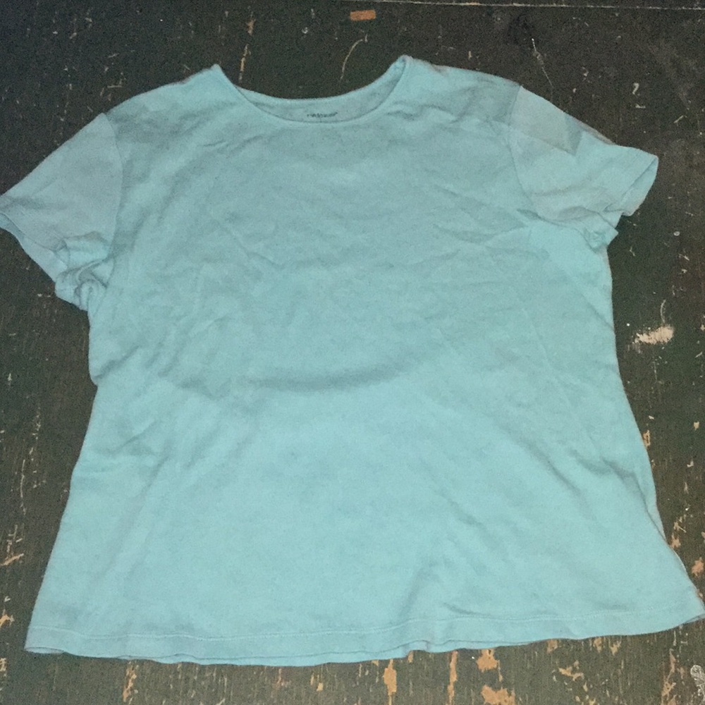 Plain aqua blue tee